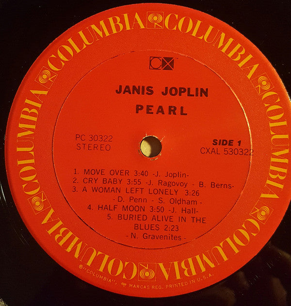 Janis Joplin / Full Tilt Boogie* - Pearl (LP, Album, CX )