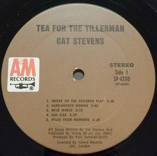 Cat Stevens - Tea For The Tillerman (LP, Album, Pit)