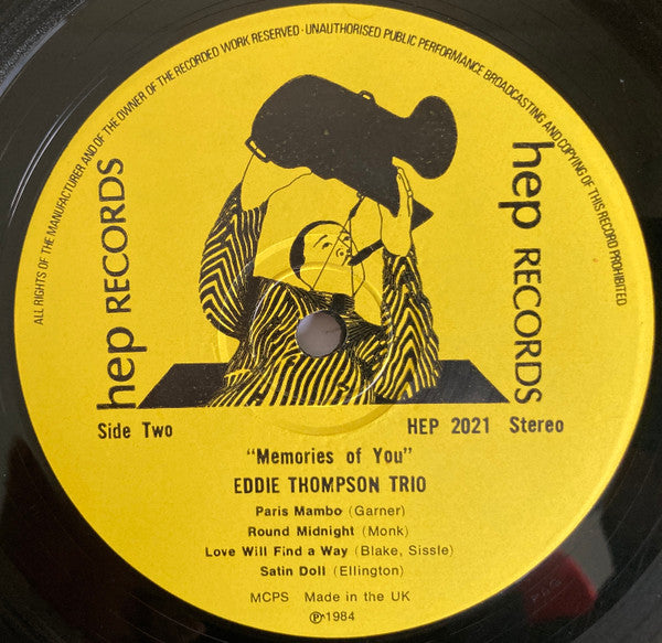Eddie Thompson Trio - Memories of You (LP)