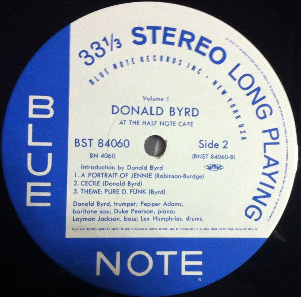 Donald Byrd - At The Half Note Cafe, Vol. 1 (LP, Album, Ltd, RE)