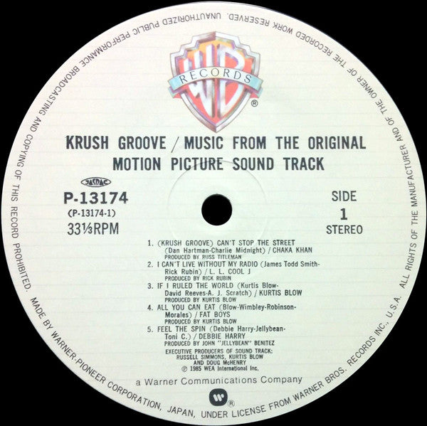 Various - Krush Groove (Music From The Original Motion Picture Soun...