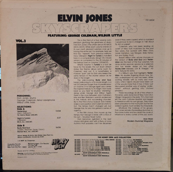 Elvin Jones - Skyscrapers - Vol. 3 (LP, Album)