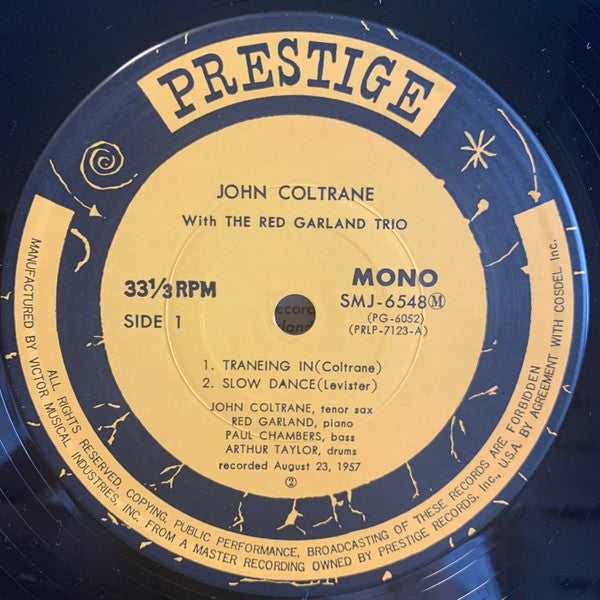 John Coltrane - Traneing In(LP, Album, Mono, RE, Yel)