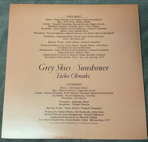 Taeko Ohnuki - Grey Skies / Sunshower (2xLP, Album, Comp)