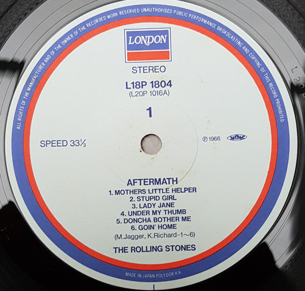 The Rolling Stones - Aftermath (LP, Album, RE)