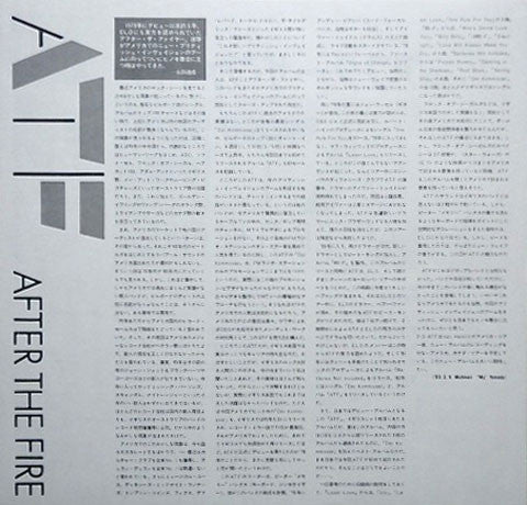 After The Fire = アフター・ザ・ファイアー* - Der Kommissar = 秘密警察 (LP, Comp)