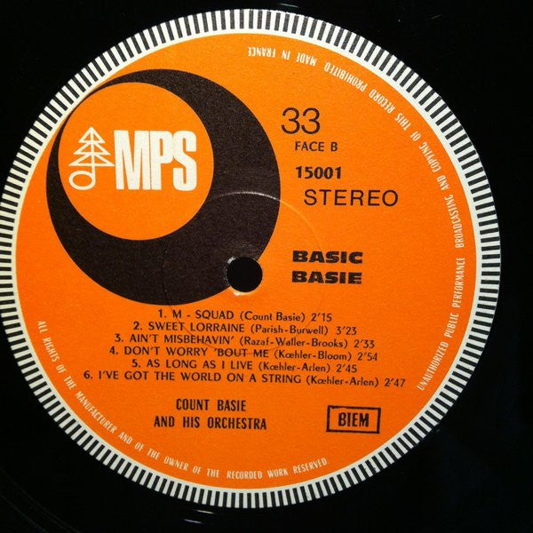 Count Basie And His Orchestra* - Basic Basie (LP, Album)
