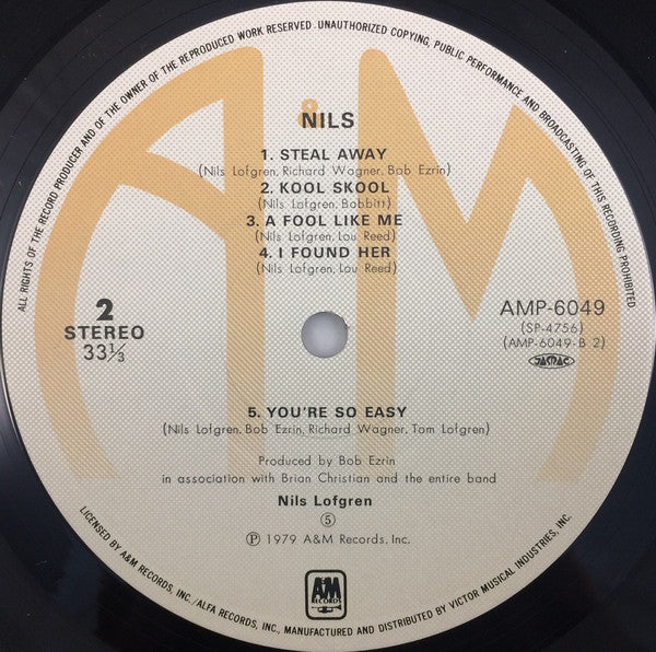 Nils Lofgren - Nils (LP, Album)