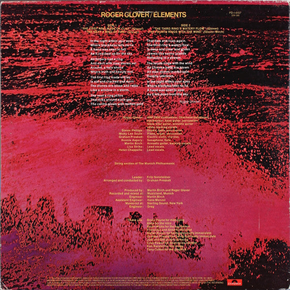 Roger Glover - Elements (LP, Album)