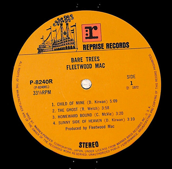 Fleetwood Mac - Bare Trees (LP, Album, RE)