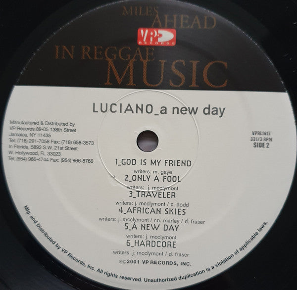 Luciano (2) - A New Day (LP, Album)