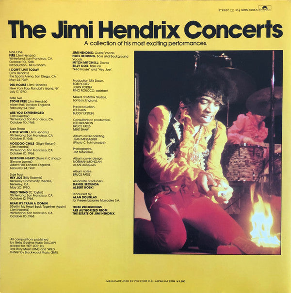 Jimi Hendrix - The Jimi Hendrix Concerts (2xLP, Comp, Gat)