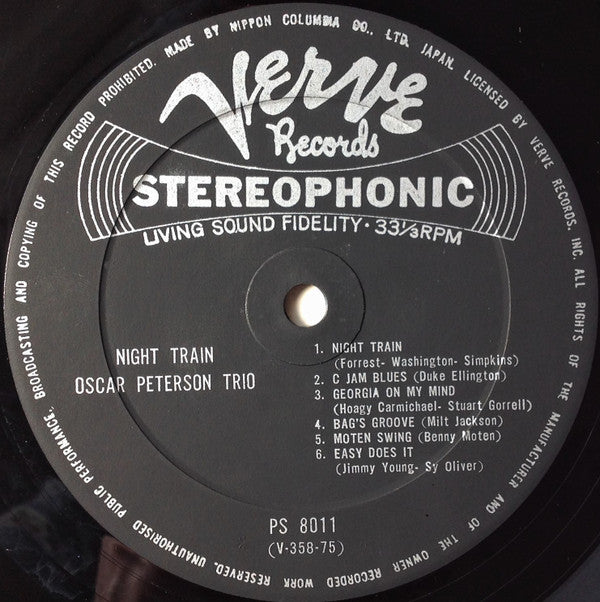The Oscar Peterson Trio - Night Train = ナイト・トレイン(LP, Album)