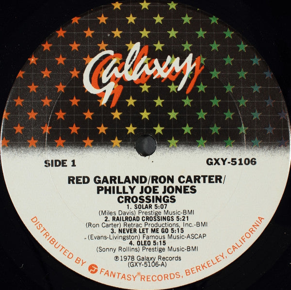 Red Garland / Ron Carter / Philly Joe Jones* - Crossings (LP, Album)