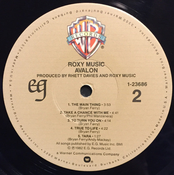 Roxy Music - Avalon (LP, Album, Jac)