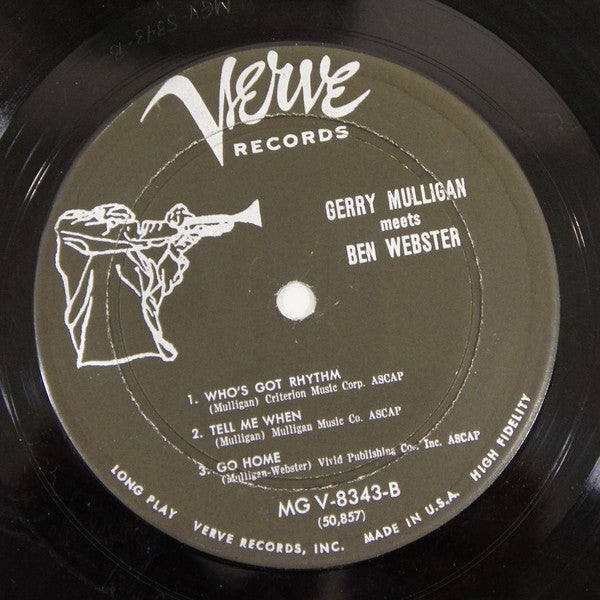 Gerry Mulligan - Gerry Mulligan Meets Ben Webster(LP, Album, Mono)