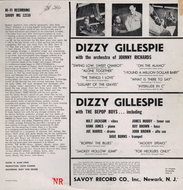 Dizzy Gillespie - The Dizzy Gillespie Story (LP)