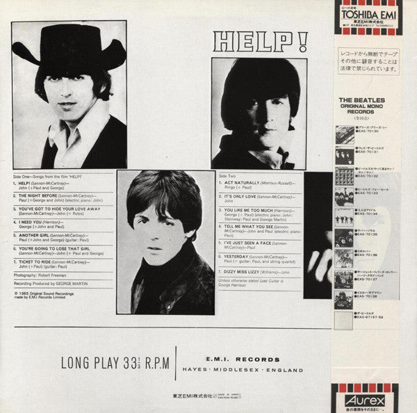 The Beatles - Help! (LP, Album, Mono, Ltd, RE, Red)