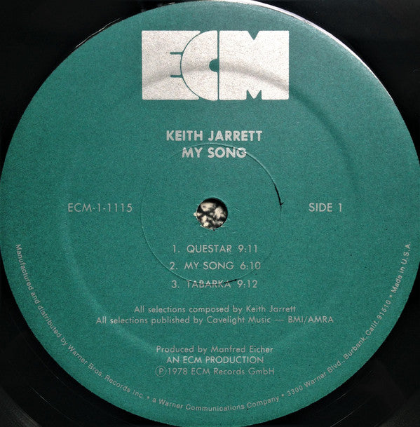 Keith Jarrett - My Song(LP, Album)