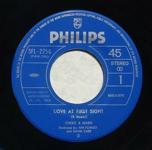 Cherie & Marie* - Love At First Sight (7"", Single)
