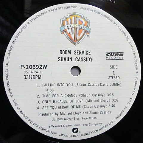 Shaun Cassidy - Room Service (LP, Album)