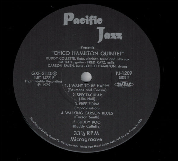 Chico Hamilton Quintet* - Chico Hamilton Quintet (LP, Album, Mono, RE)