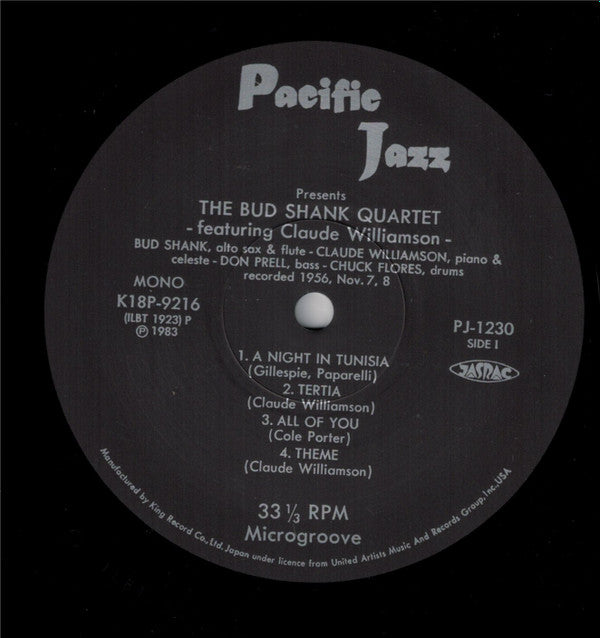 Bud Shank Quartet - Bud Shank Quartet Featuring Claude Williamson(L...
