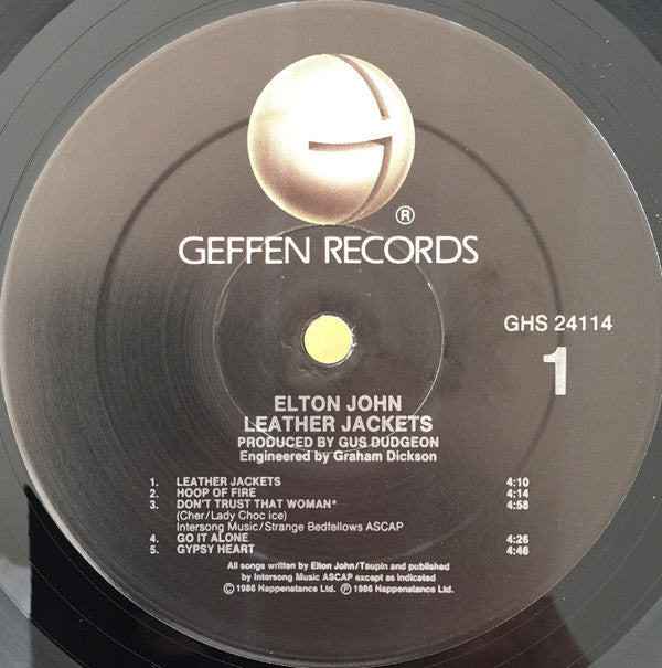 Elton John - Leather Jackets (LP, Album, Spe)