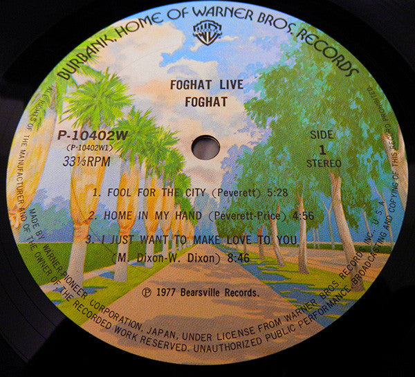 Foghat - Live (LP, Album)