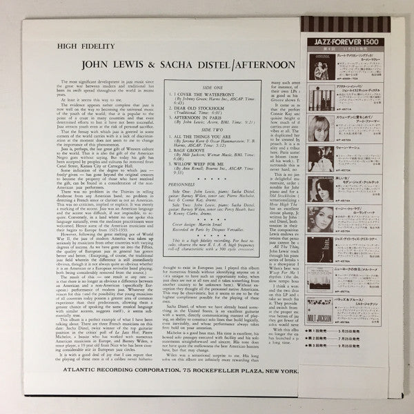 John Lewis (2) - Afternoon In Paris(LP, Album, Mono, Ltd, RE)