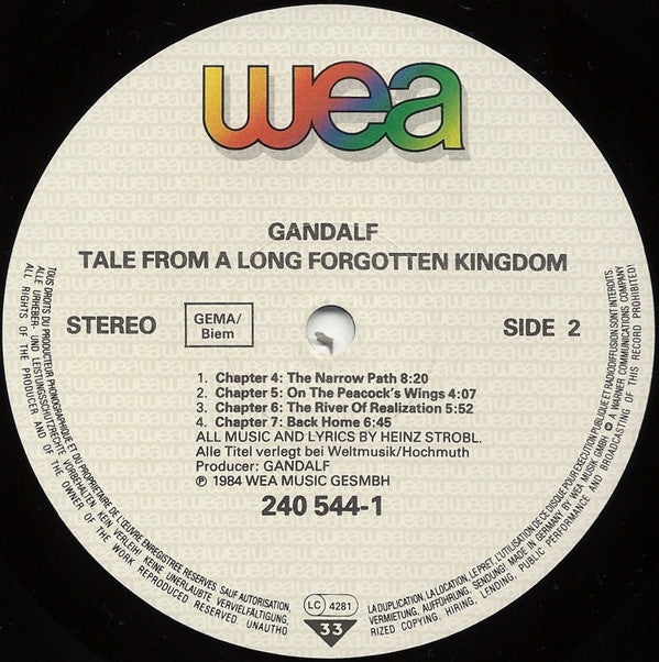 Gandalf - Tale From A Long Forgotten Kingdom (LP, Album)