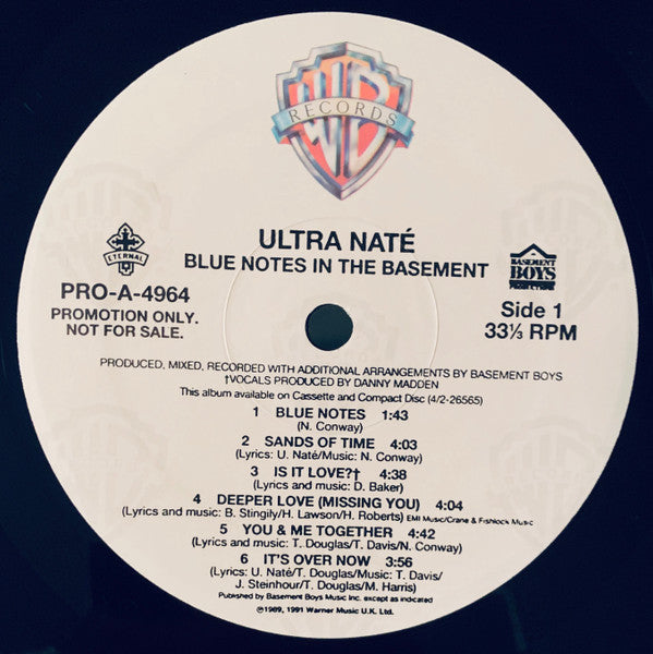 Ultra Naté - Blue Notes In The Basement (LP, Album, Promo)