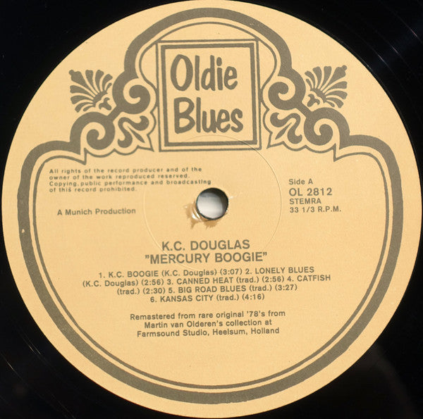 K.C. Douglas - Mercury Boogie (LP, Album, Comp)