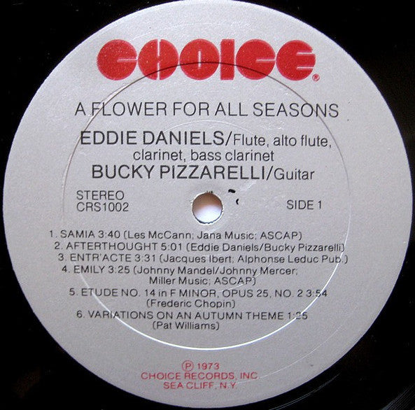 Eddie Daniels - A Flower For All Seasons(LP, Album)