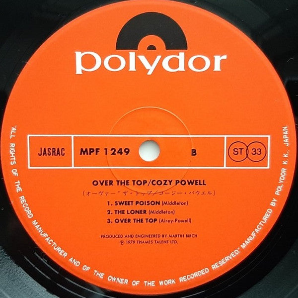 Cozy Powell - Over The Top (LP, Album)