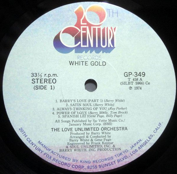 The Love Unlimited Orchestra* - White Gold (LP, Album)
