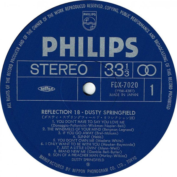 Dusty Springfield - Reflection 18 - Dusty Springfield! (LP, Comp)