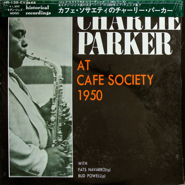 Charlie Parker - At The Cafe Society 1950 (LP, Mono)