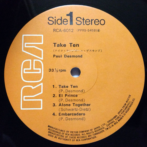 Paul Desmond - Take Ten (LP, Album)