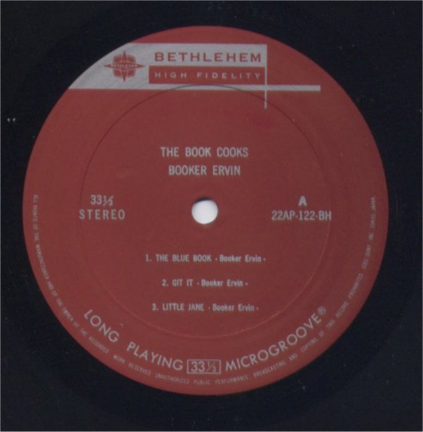 Booker Ervin - The Book Cooks (LP, Album, RE)
