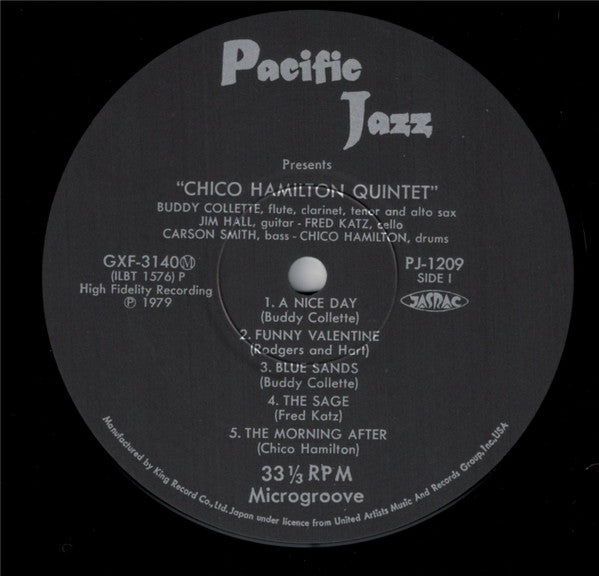 Chico Hamilton Quintet* - Chico Hamilton Quintet (LP, Album, Mono, RE)