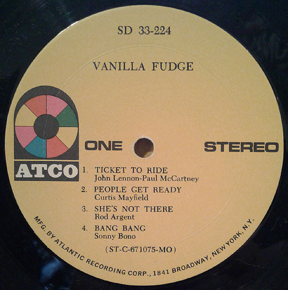 Vanilla Fudge - Vanilla Fudge (LP, Album, RE, Mon)