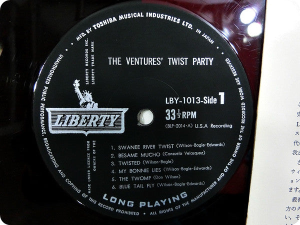 The Ventures - Twist Party (LP, Album, Mono, Red)