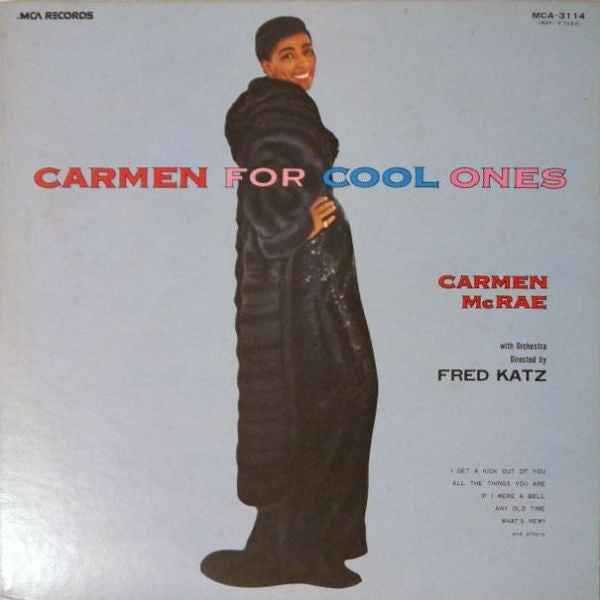 Carmen McRae - Cool Ones (LP, Album, Promo, RE)
