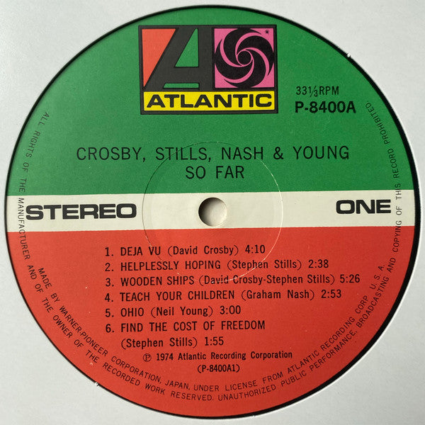 Crosby, Stills, Nash & Young - So Far (LP, Comp)