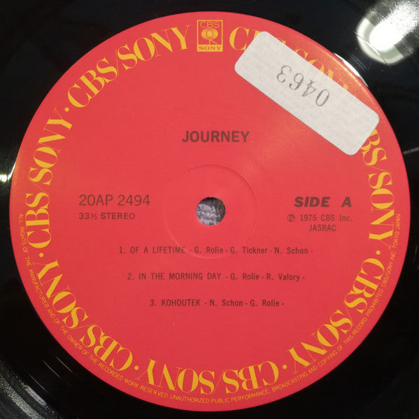 Journey - Journey (LP, Album, RE)