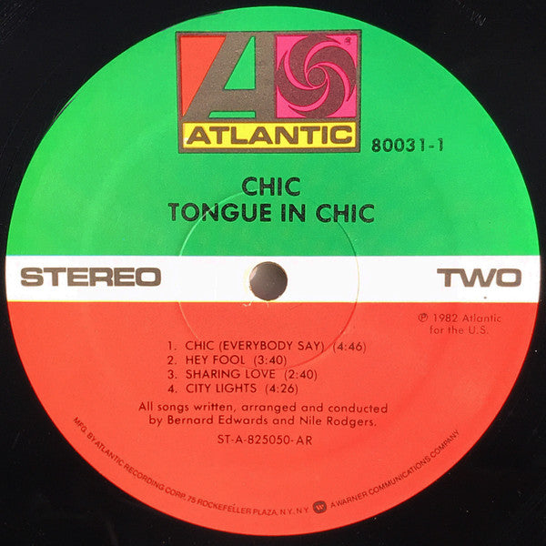 Chic - Tongue In Chic (LP, Album, All)