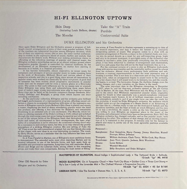 Duke Ellington And His Orchestra - Hi-Fi Ellington Uptown(LP, Album...