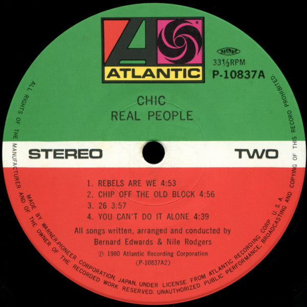 Chic - Real People (LP, Album)