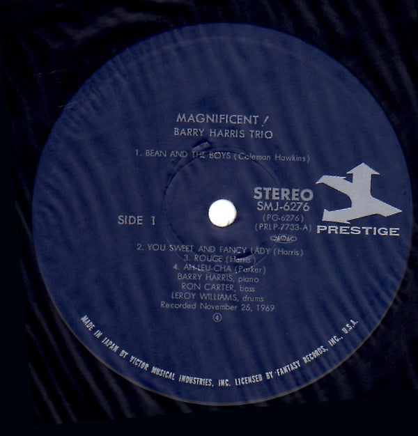 The Barry Harris Trio* - Magnificent! (LP, Album, RE)